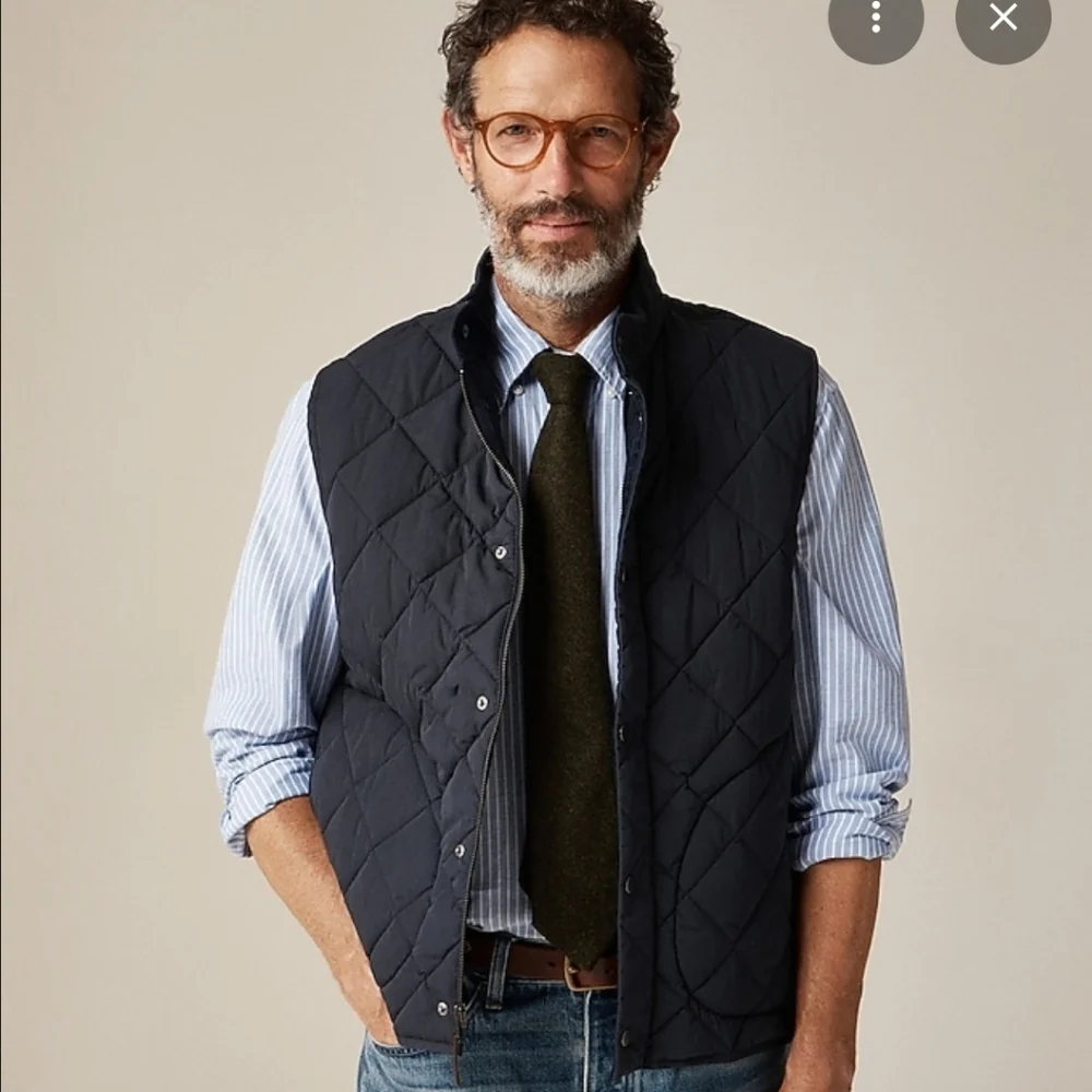 J. CREW SUSSEX QUILTED VEST